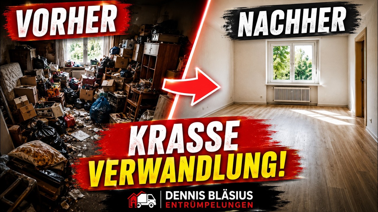 Vorschaubild: **Vorher & Nachher: Diese Entrümpelung ist kaum wiederzuerkennen! 😱🏠**