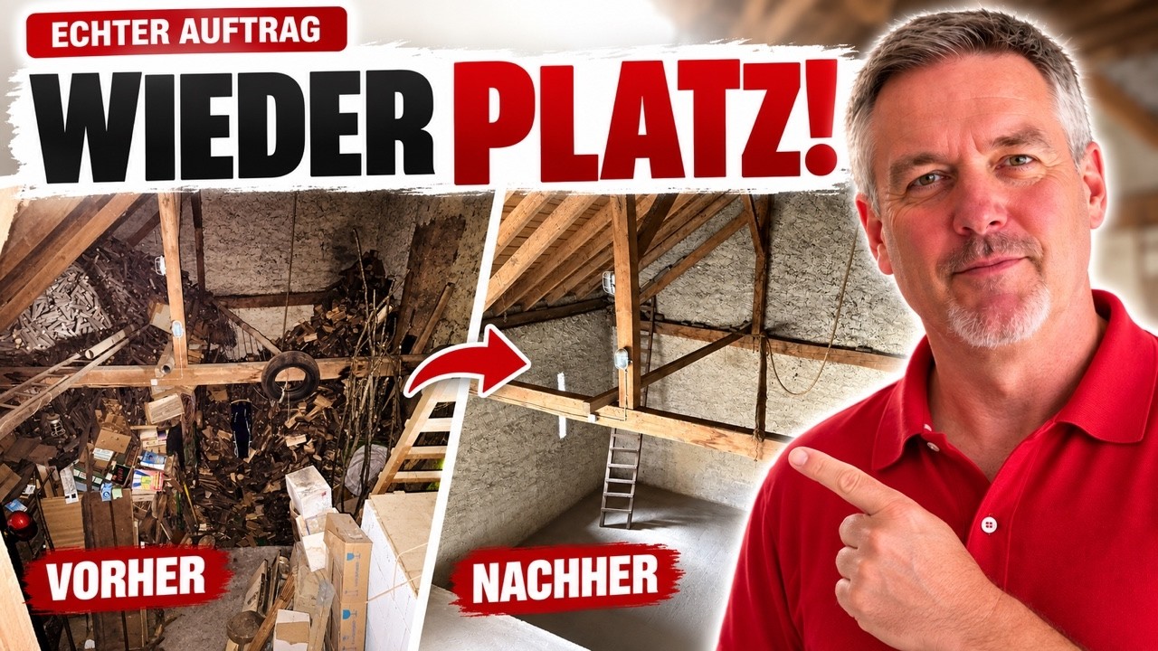 Vorschaubild: Dachboden entrümpeln: Vorher & Nachher im alten Weingut
