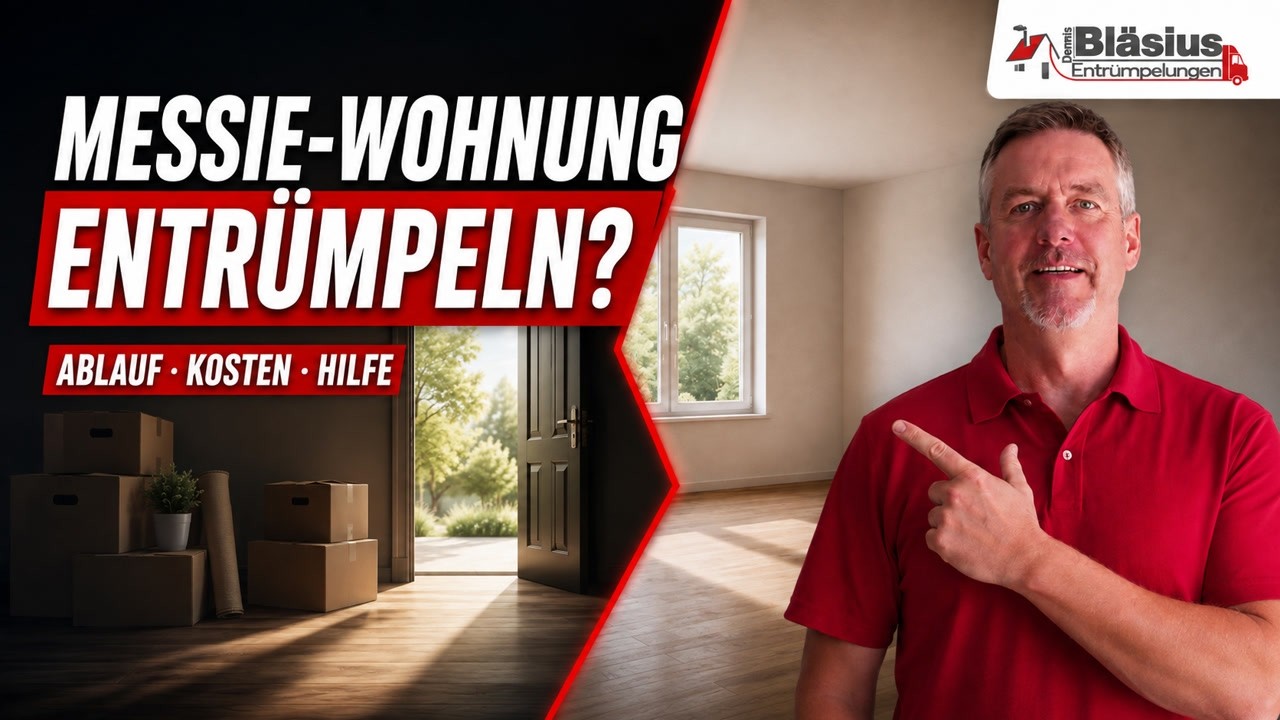 Vorschaubild: Messie-Wohnung entrümpeln: Ablauf, Kosten & Hilfe | Bläsius