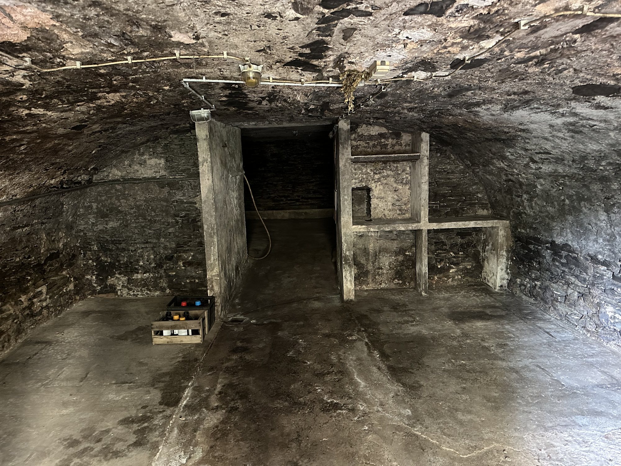 Derselbe Gewölbekeller nach der Entrümpelung mit freien Laufwegen und sichtbaren Bodenflächen